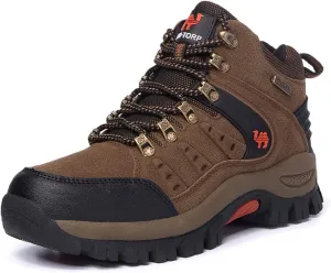 Men's Ankle High Trekking Boots Waterproof Backpacking Hiking Trails Shoes