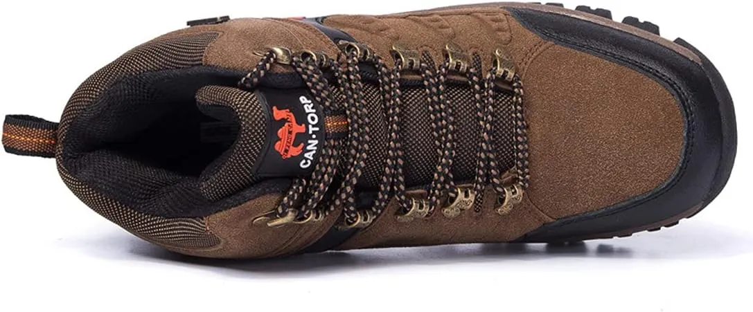 Men's Ankle High Trekking Boots Waterproof Backpacking Hiking Trails Shoes