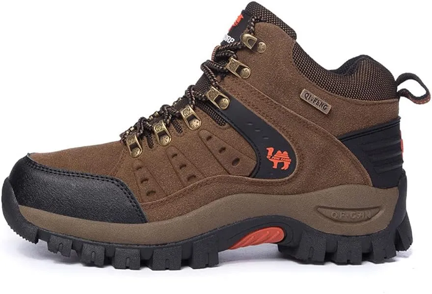 Men's Ankle High Trekking Boots Waterproof Backpacking Hiking Trails Shoes