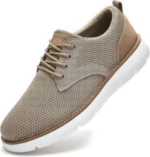 Men's Breathable Mesh Comfortable Business Casual Shoes with Sneakers Design for Long Standing, Office Work, Formal Occasions & Walking
