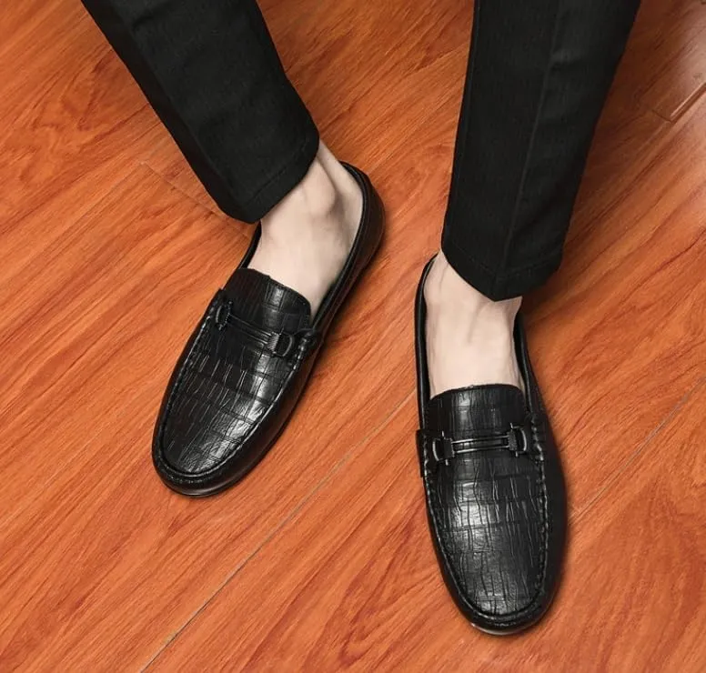 Men's Business Derby Shoes Men Flexural Leather Fashion Dress Sneakers Modern Classic Slip On Oxfords for Men
