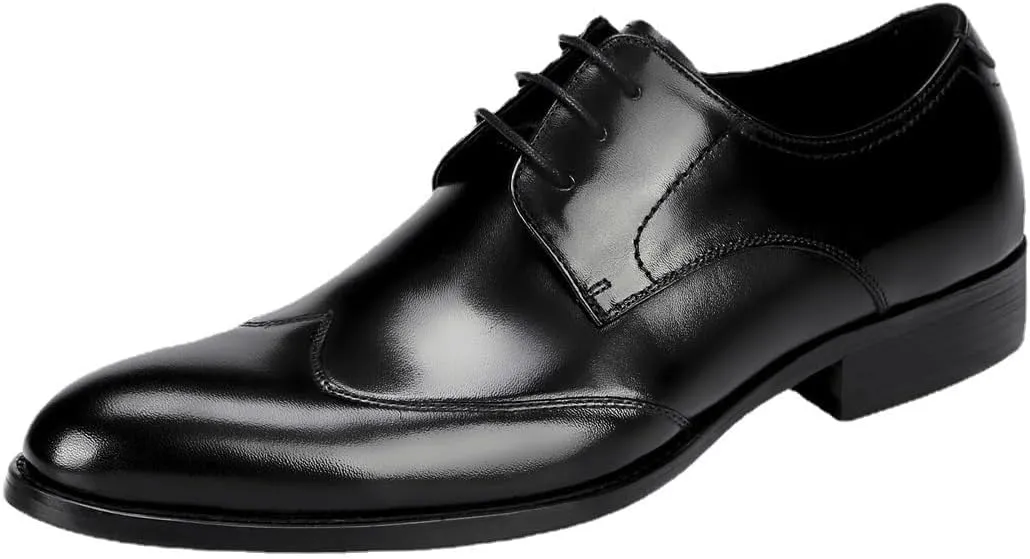 Men's Classic Patent Leather Oxford Dress Shoes - Formal Tuxedo & Office Lace-Up Footwear for Weddings & Business Events