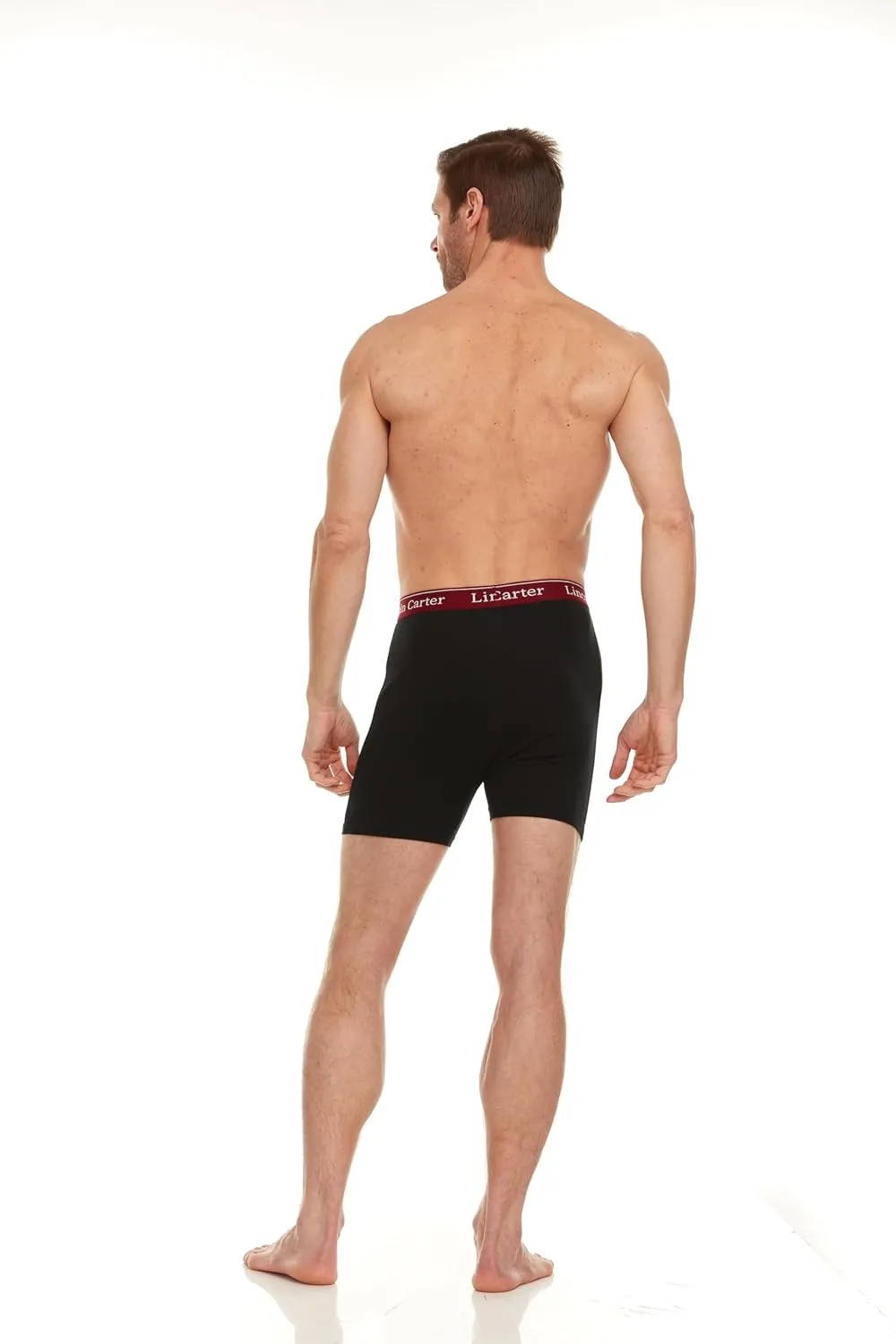 Mens Cotton Stretch Boxer Briefs, Fly/No Fly - Breathable Anti Chafing Tagless Underwear for Men - Multipack