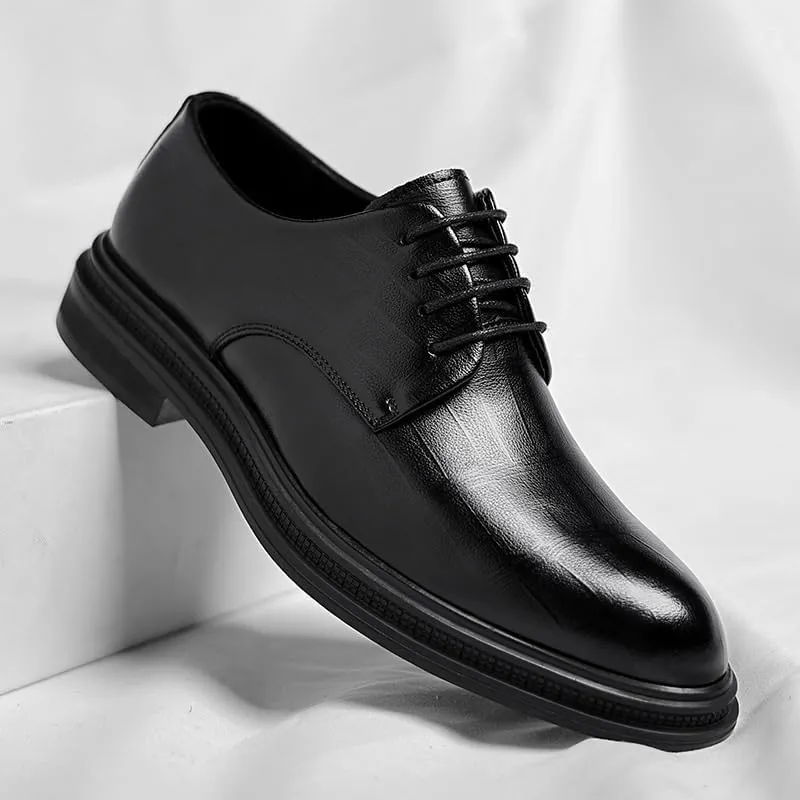 Mens Derby Shoes Trends Wedding Business Casual Oxford Shoes Comfortable Tuxedo Shoes Formal Derby Shoes(9.5)