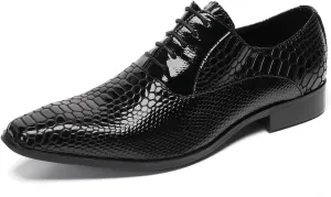 Mens Dress Shoes Formal Oxfords Shoes for Men Fashion Wedding Prom Business Leather Derby Casual Walking Shoes