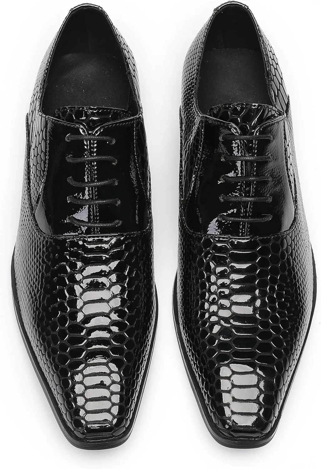 Mens Dress Shoes Formal Oxfords Shoes for Men Fashion Wedding Prom Business Leather Derby Casual Walking Shoes