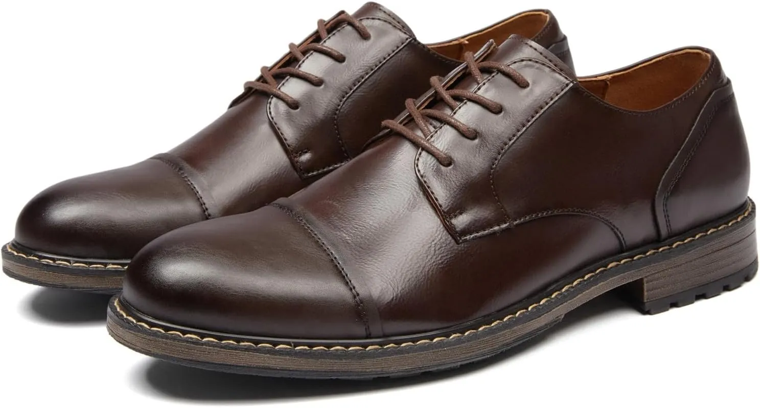 Men's Dress Shoes Oxford Shoes Formal Dress Shoes for Men Business Derby Shoes.