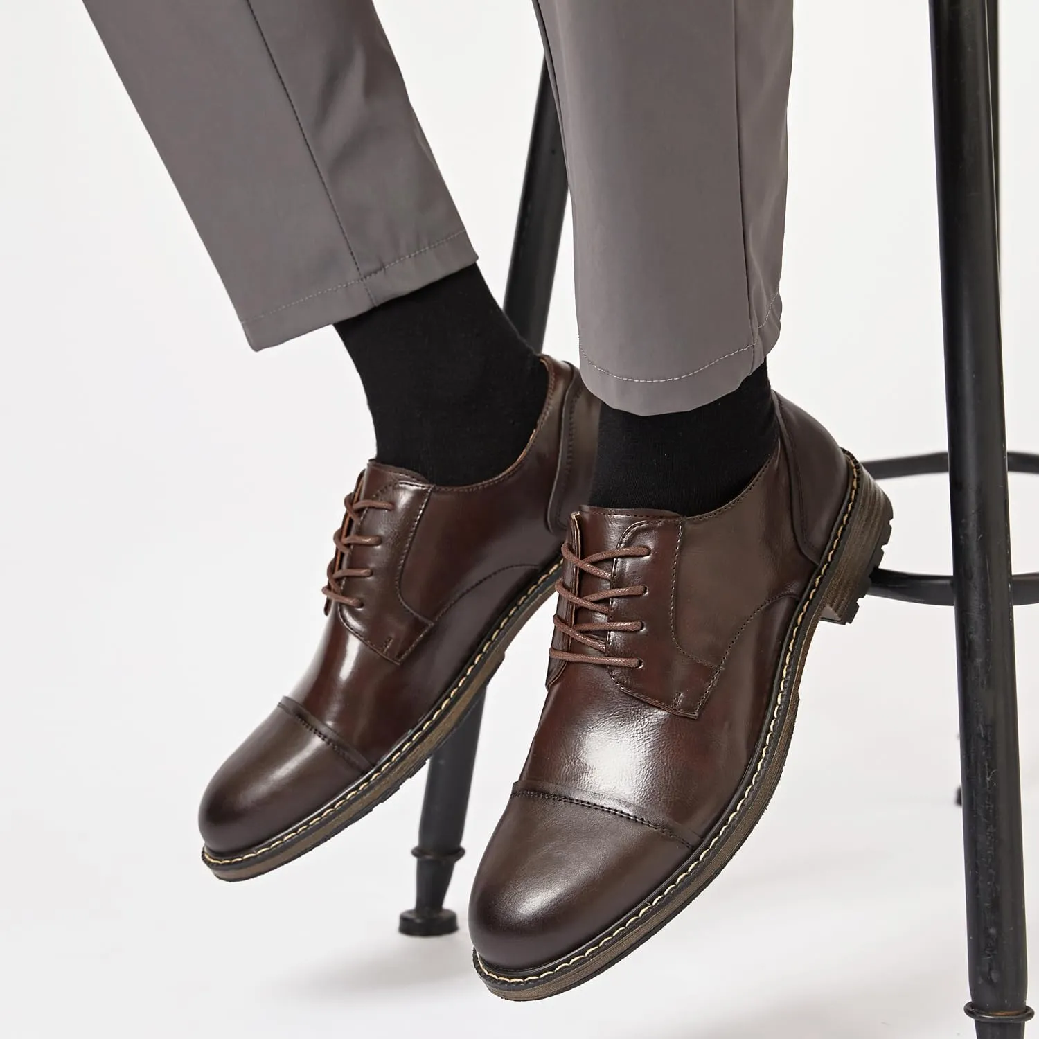 Men's Dress Shoes Oxford Shoes Formal Dress Shoes for Men Business Derby Shoes.