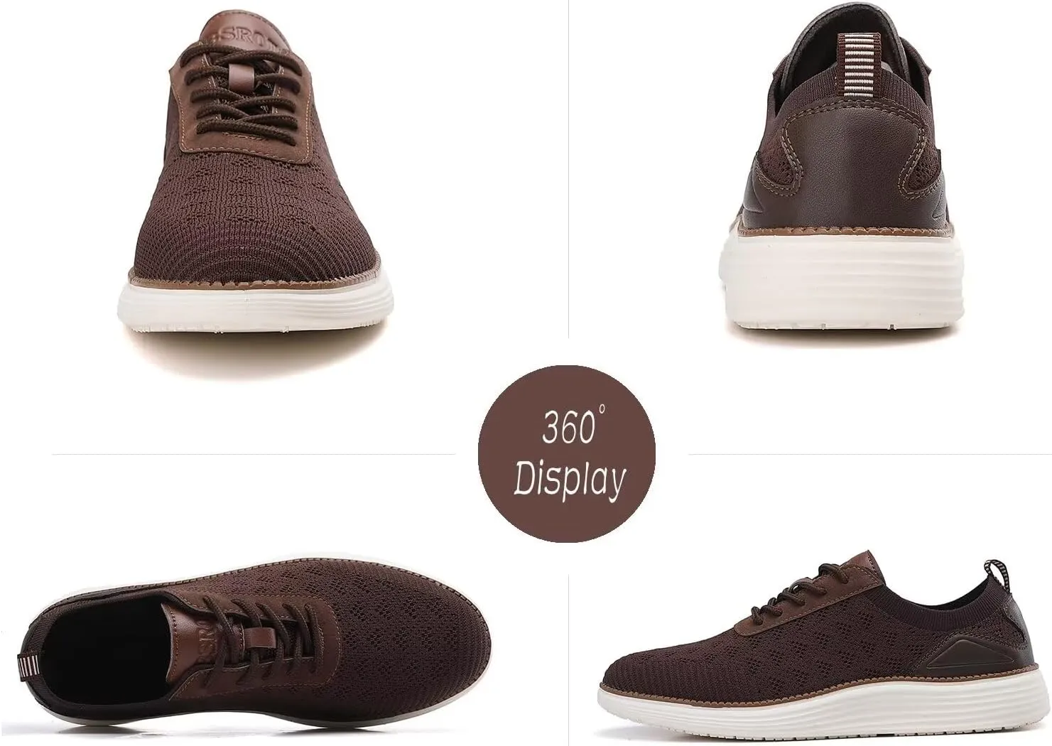 Men's Fashion Dress Sneakers Mesh Oxfords Business Casual Walking Shoes Knit Lightweight Tennis Footwear
