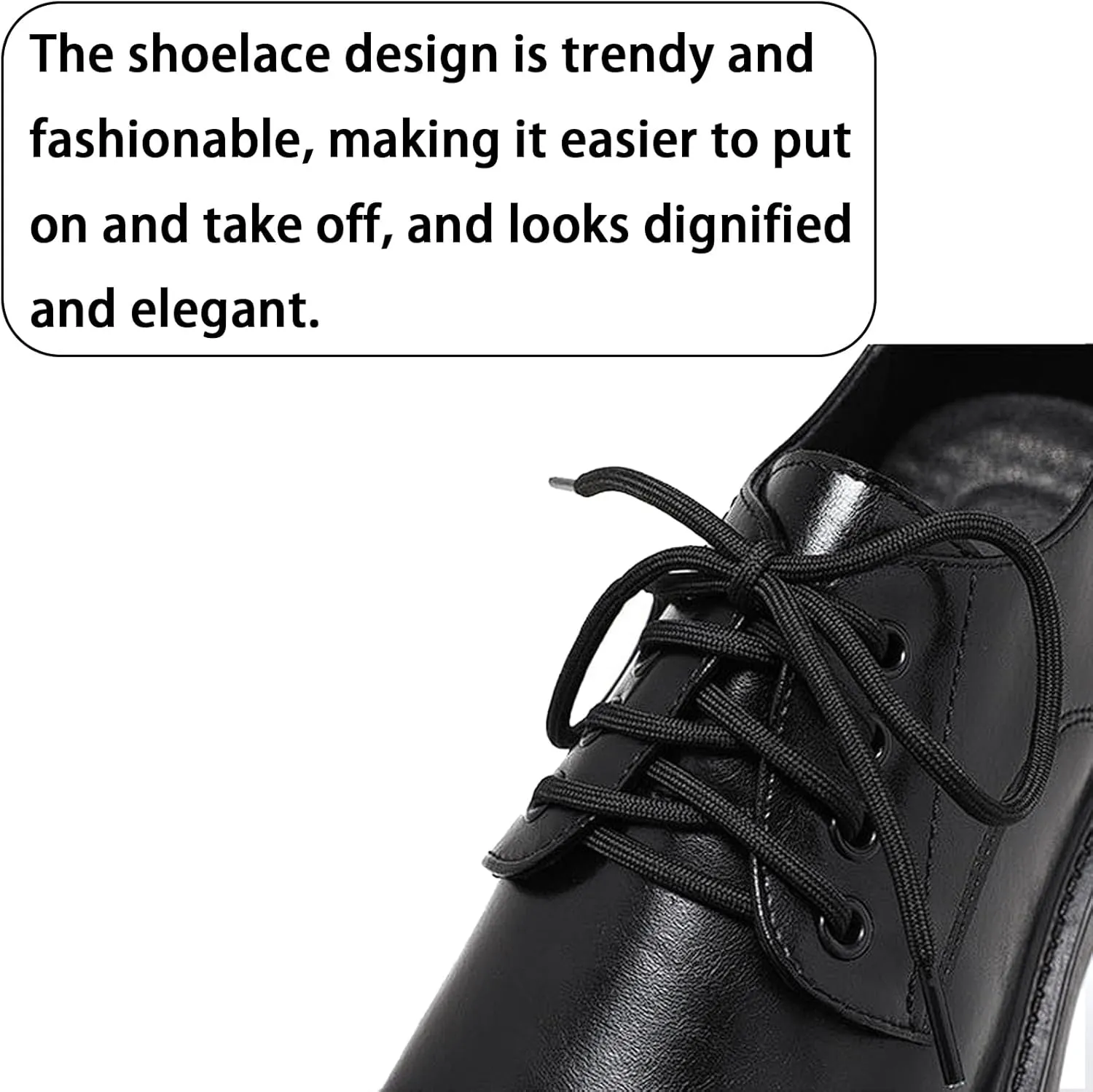 Men's Leather Lace up Platform Dress Oxfords Comfortable Round Toe Breathable Non-Slip Lug Sole Formal Derby Shoes for Wedding Nightclubs Dating