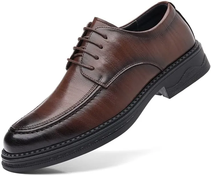 Men's Patent Leather Derby Shoes Pointed Toe Formal Party & Prom Dress Shoes