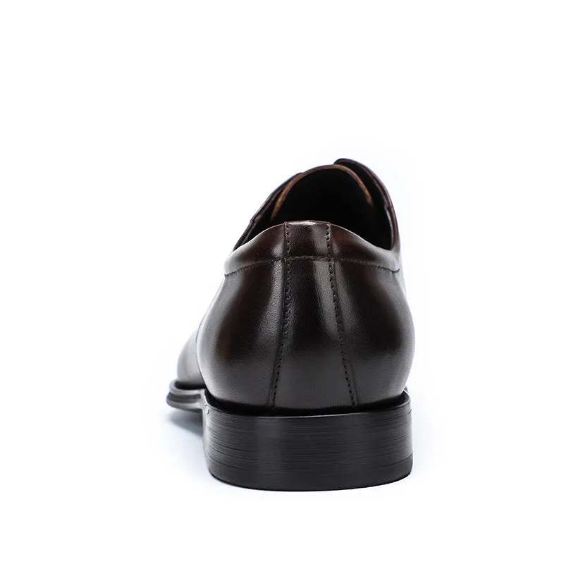 Men's Pointed-Toe Derby Shoes Sleek Style