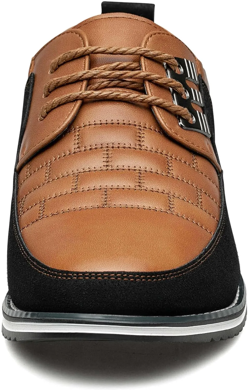 Men's Premium Leather Dress Shoes Comfort Business Casual Oxford Shoes Fashion Dress Sneakers Soft Loafers Derby Shoe for Office Working Walking Driving