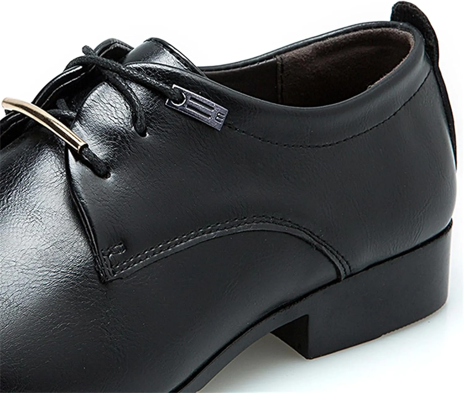 Men's Retro Dress Shoes Formal Business Leather Oxfords Dressy Suit Tuxedo Metal Shoelaces Weeding Prom Derby Shoes