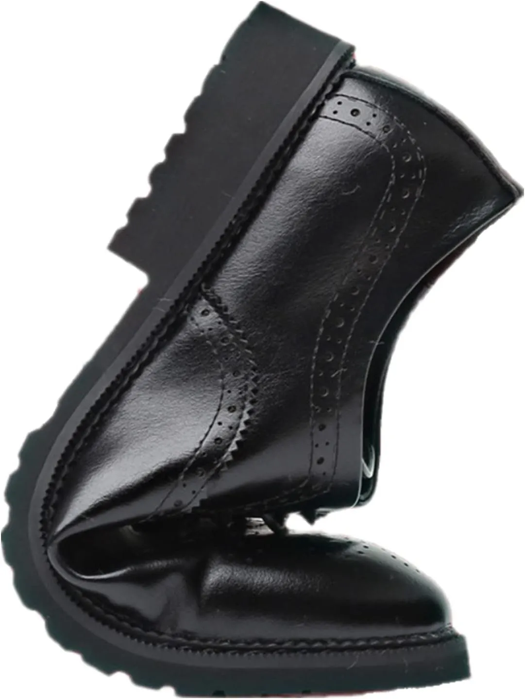 Men's Smart Pointed-Toe Dress Shoes Lace-up Formal Business Wedding Brogues