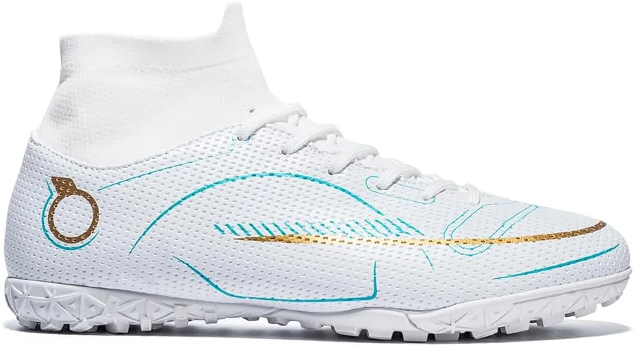 Men’s Soccer Boots Professional High-Top Football Shoes Outdoor Indoor Comfortable Athletic Sneaker