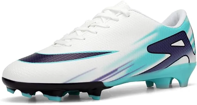 Men's Soccer Shoes Football Cleats Low-Tops Lace-Up Non-Slip Spikes Indoor Outdoor Sports Athletic Baseball Lacrosse Sneaker