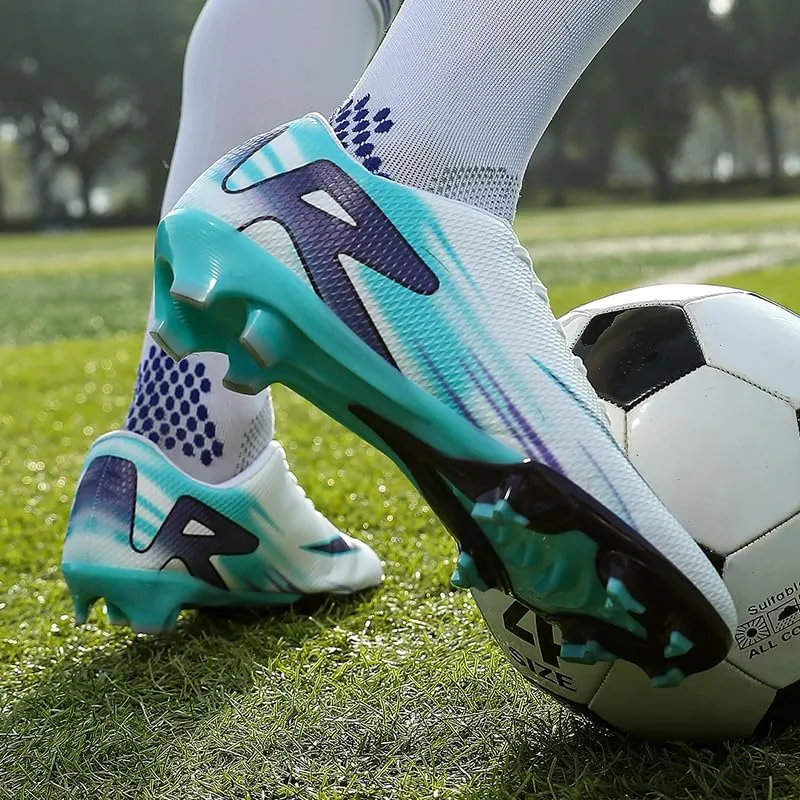 Men's Soccer Shoes Football Cleats Low-Tops Lace-Up Non-Slip Spikes Indoor Outdoor Sports Athletic Baseball Lacrosse Sneaker