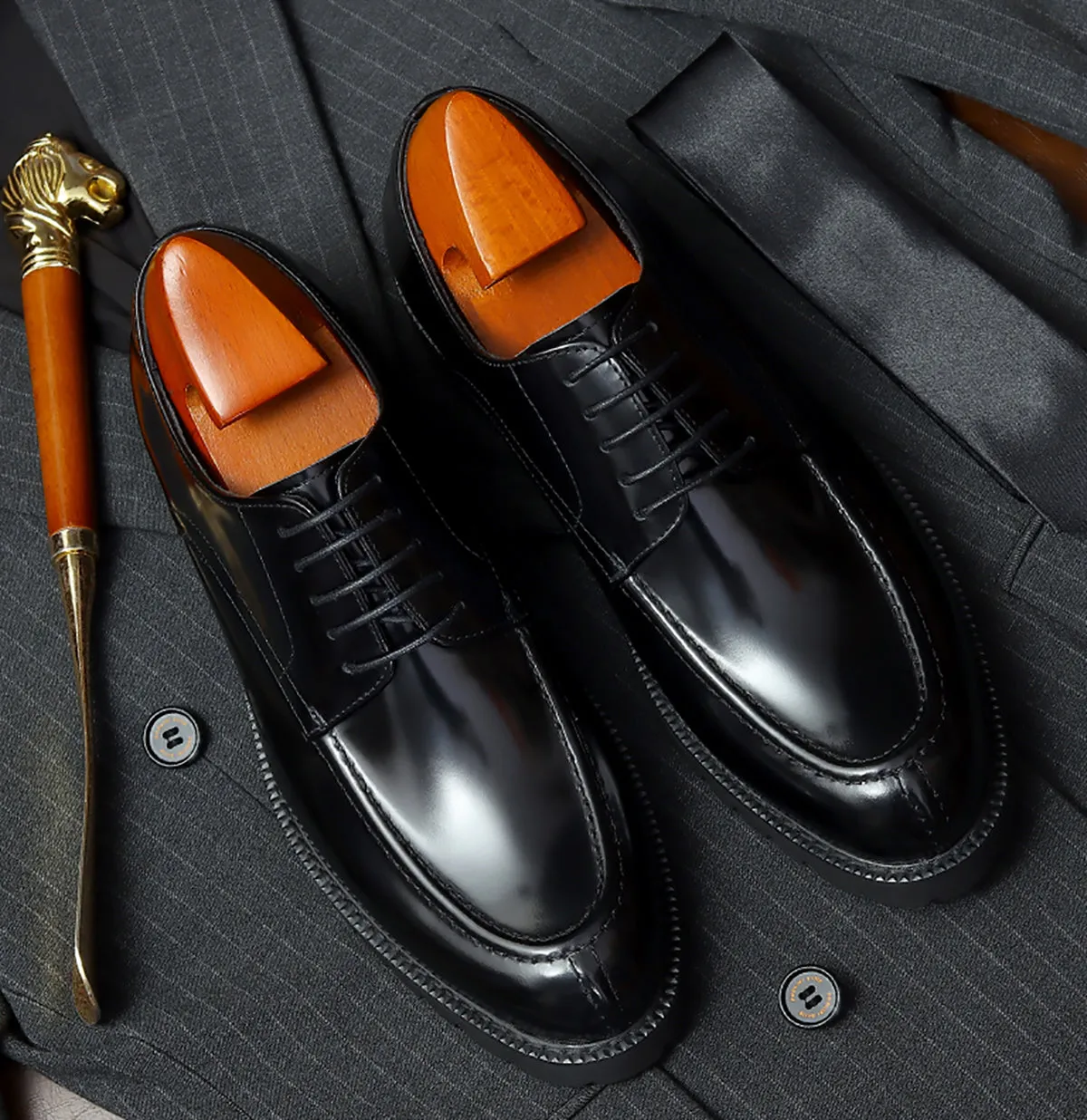 Men's Thick Sole Dress Formal Derby