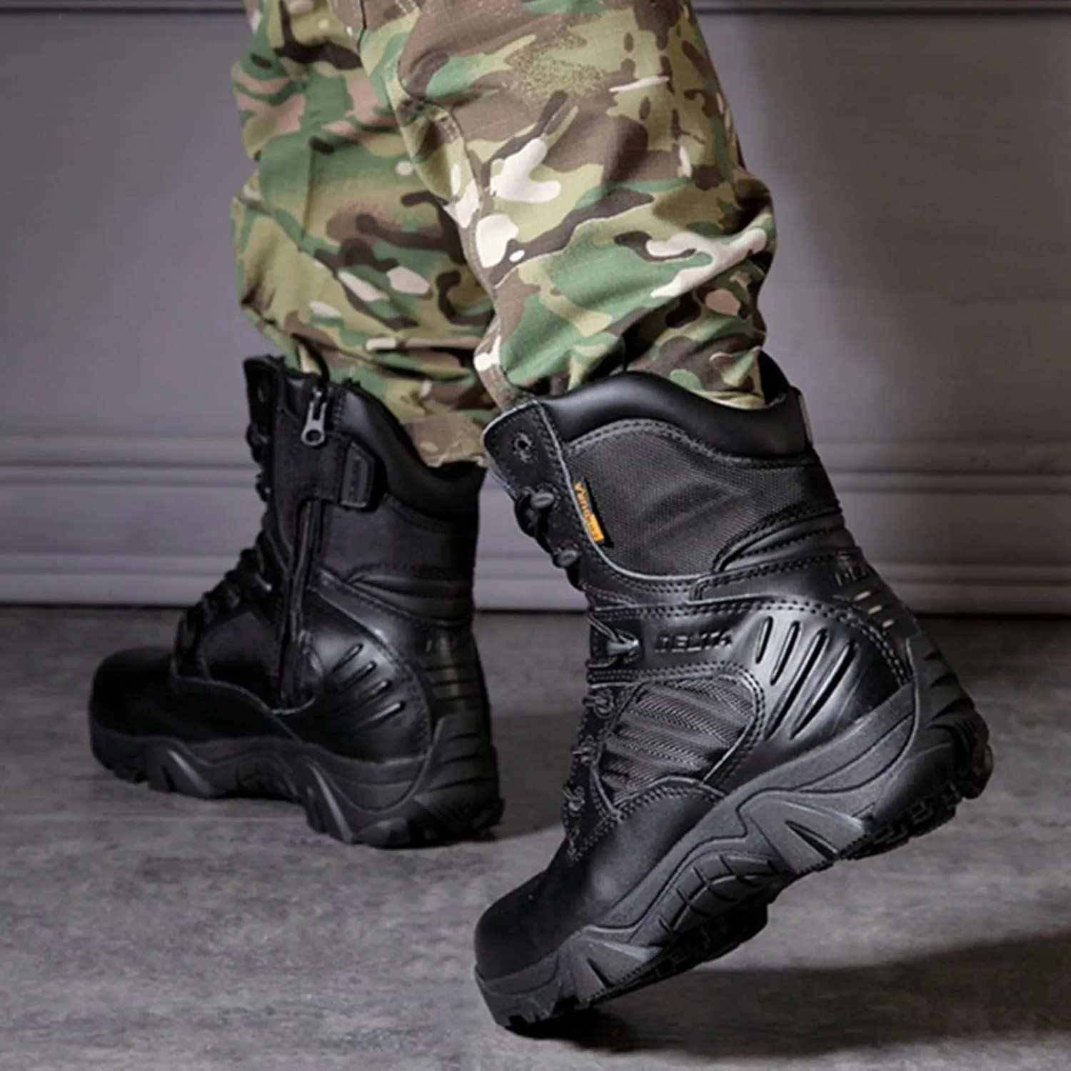 Men's Waterproof Walking Boots Outdoor High Trekking Backpacking Travel ​Camping Shoe Black-EU45/US11