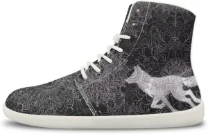 Men's Wolf Running Shoes Slip On Business Sneakers High Top Walking Gym Tennis Athletic Shoes