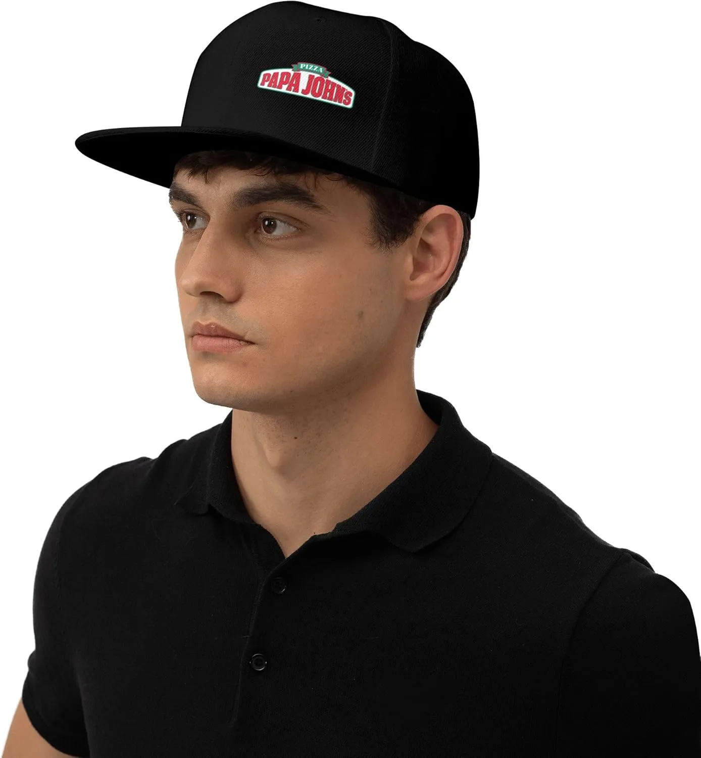 Men's Women's Logo Snapback Baseball Caps Adjustable Flat Bill Brim Caps Work Hat for Adult Unisex Women Men