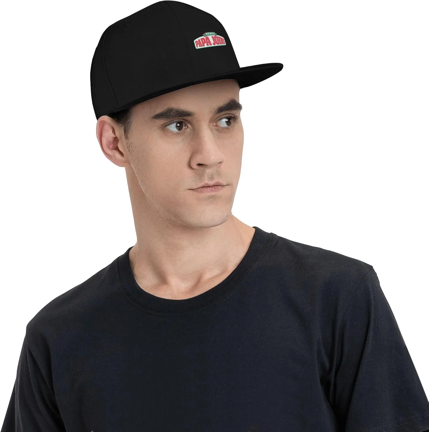 Men's Women's Logo Snapback Baseball Caps Adjustable Flat Bill Brim Caps Work Hat for Adult Unisex Women Men