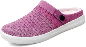 Men's Women's Summer Flat Sole Light Weight Breathable Mesh Quick Dry Beach Slippers Anti-Slip Garden Sandals Clogs Shoes Indoor Outdoor
