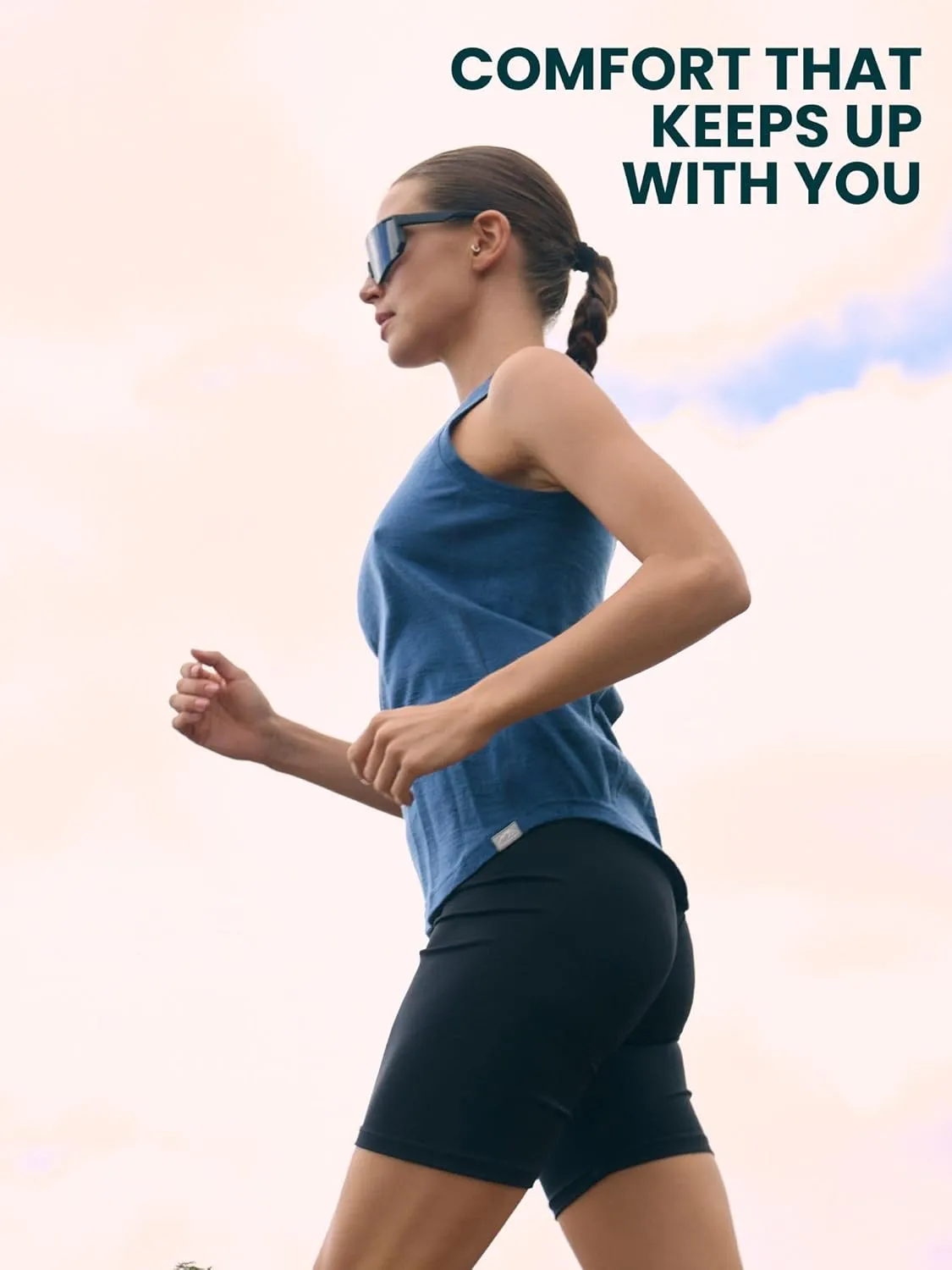 Merino Wool Tank Top Women - Active Merino Wool Undershirt Moisture Wicking Breathable Anti-Odor Lightweight Base Layer