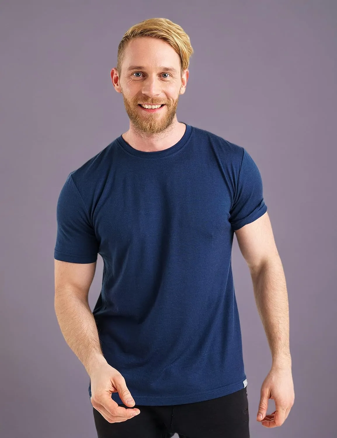 Merino.tech Merino Wool T-Shirt Mens - 100% Merino Wool Undershirt Lightweight Base Layer