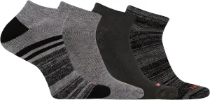 Merrell unisex-adult Cushioned Midweight Low Cut Socks 4 and 12 Pairs Moisture Wicking