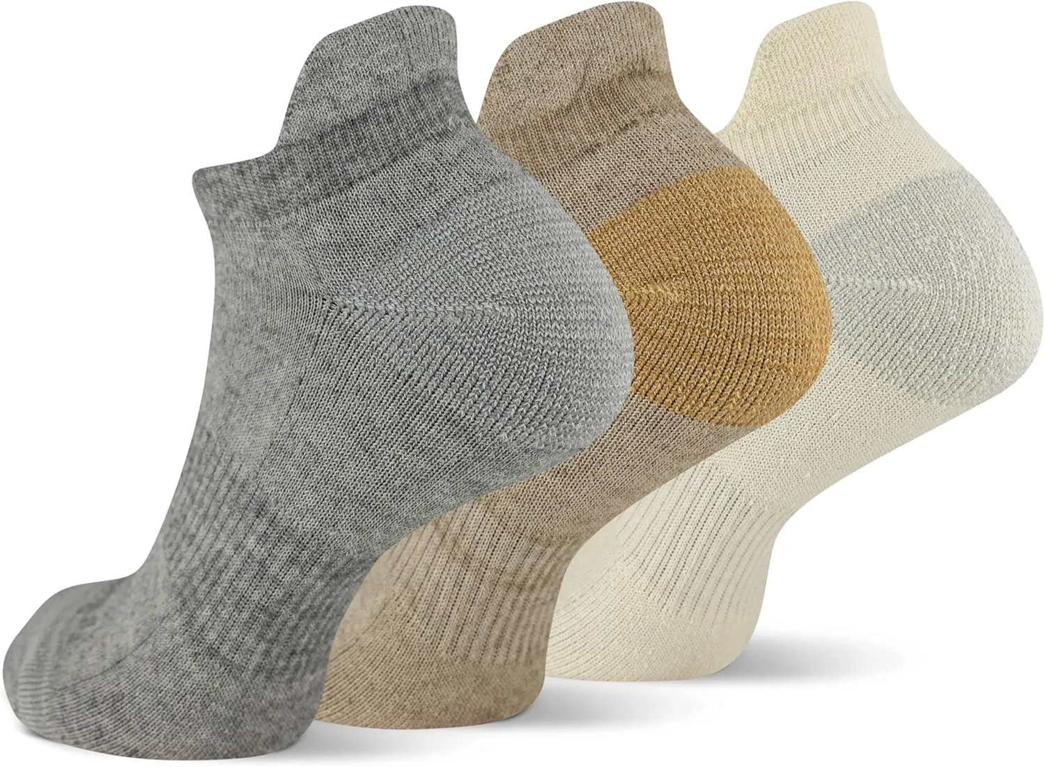 Merrell Unisex-Adult Wool Everyday Hiking Low Cut Socks - 3 Pairs - Cushioned Moisture Wicking