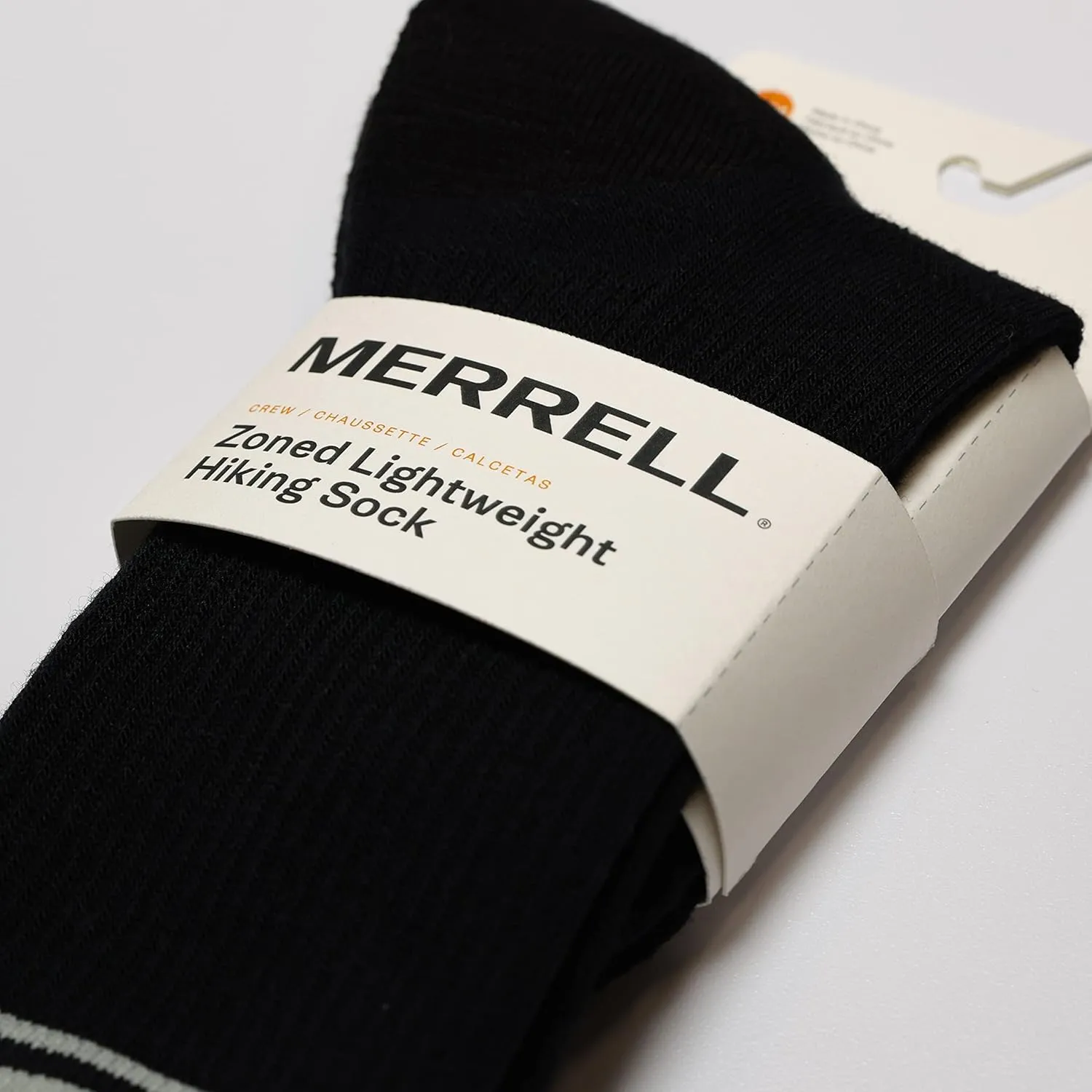 Merrell unisex-adult Zoned Lightweight Cushion Wool Hiking Crew Socks 1 Pair Pack Unisex Arch Support