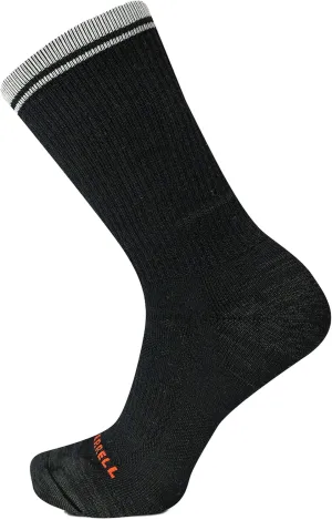 Merrell unisex-adult Zoned Lightweight Cushion Wool Hiking Crew Socks 1 Pair Pack Unisex Arch Support