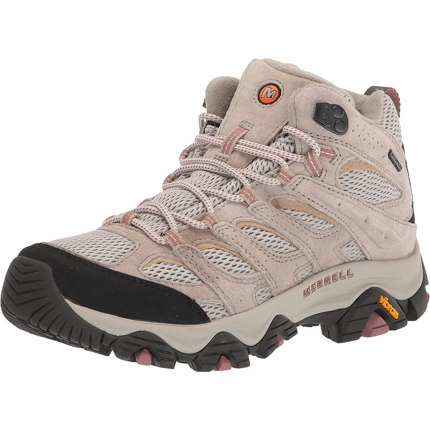 Merrell Women's Moab 3 Mid Waterproof Medium Width Aluminum Rubber J036330