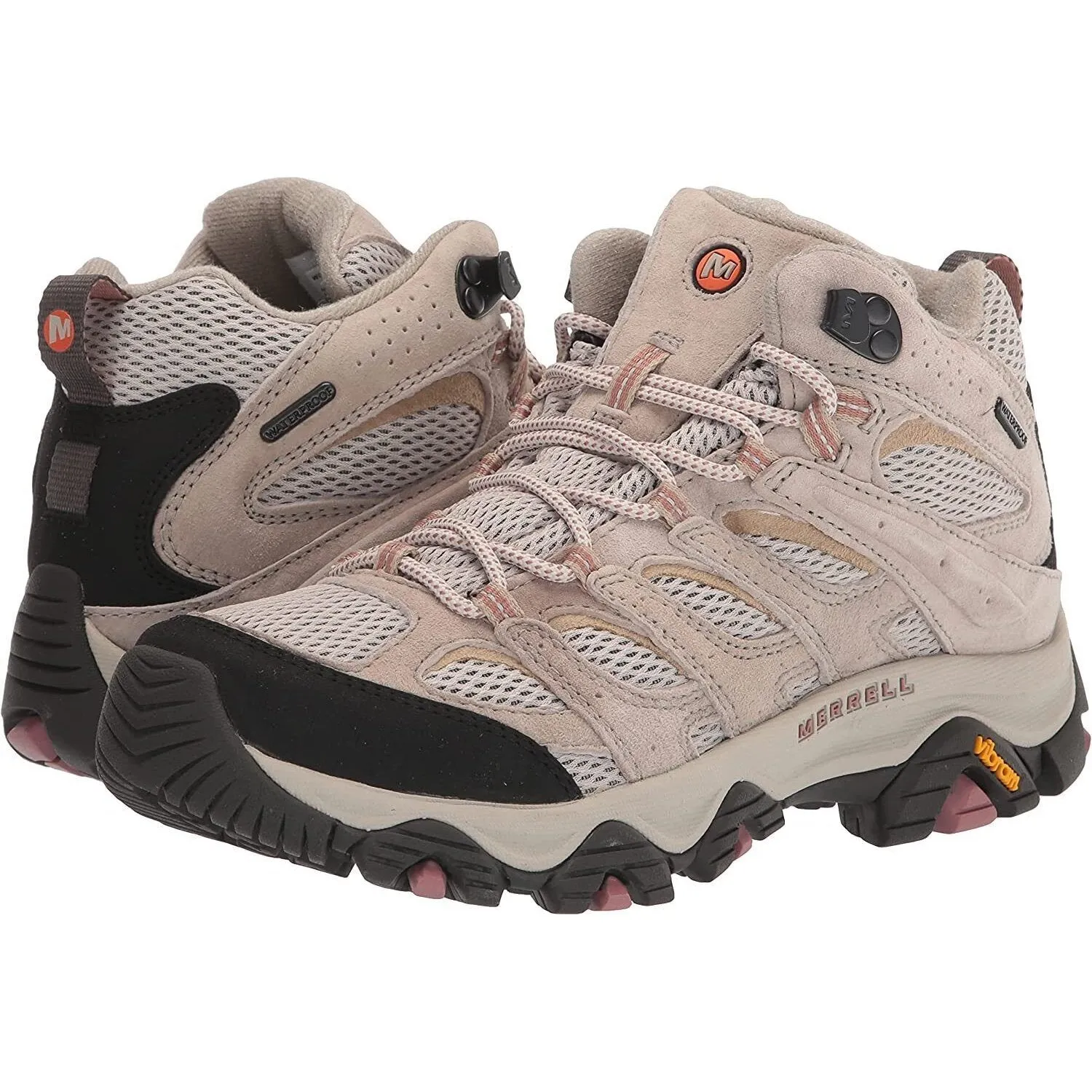 Merrell Women's Moab 3 Mid Waterproof Medium Width Aluminum Rubber J036330