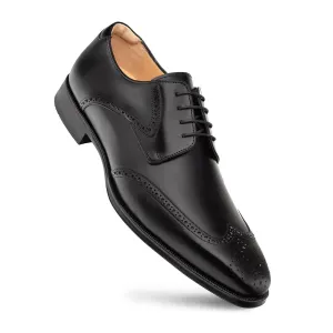 Mezlan Tasso 21315 Black Genuine Wing Tip Derby Oxfords