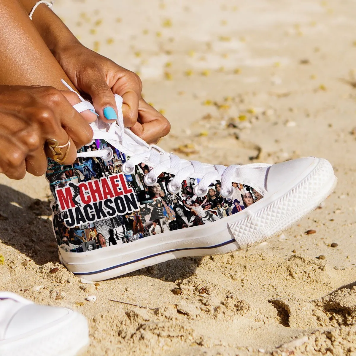 michael jackson ladies high top sneakers