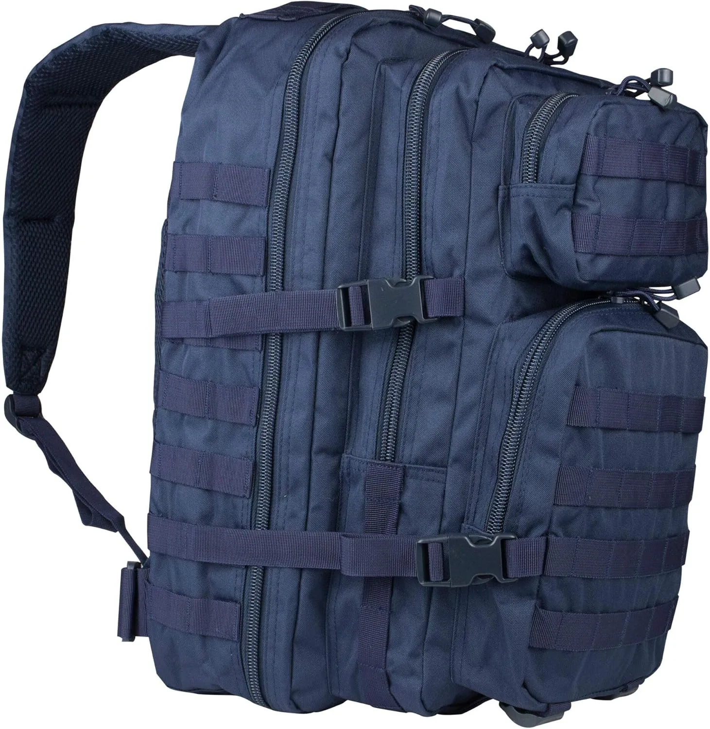 Mil-Tec Unisex Assault Pack - Rugged Durable Lightweight Ergonomic Versatile Tactical Outdoor Camping Hiking Backpack with Adjustable Padded Shoulder Straps & MOLLE Loops, Dark Blue, 36L