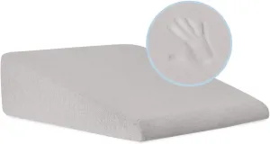 Milliard Bed Wedge Pillow with Memory Foam Top | Cooling, Breathable and Washable Cover | Helps with Acid Reflux and Gerds, Reduce Neck and Back Pain, Snoring, and Respiratory Problems | 7.5 Inch