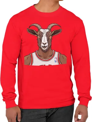 MJ Goat Jordan L/S Shirt 1 2 3 4 5 6 7 8 9 10 11 12 13 Men's Graphic Long Sleeve Tee