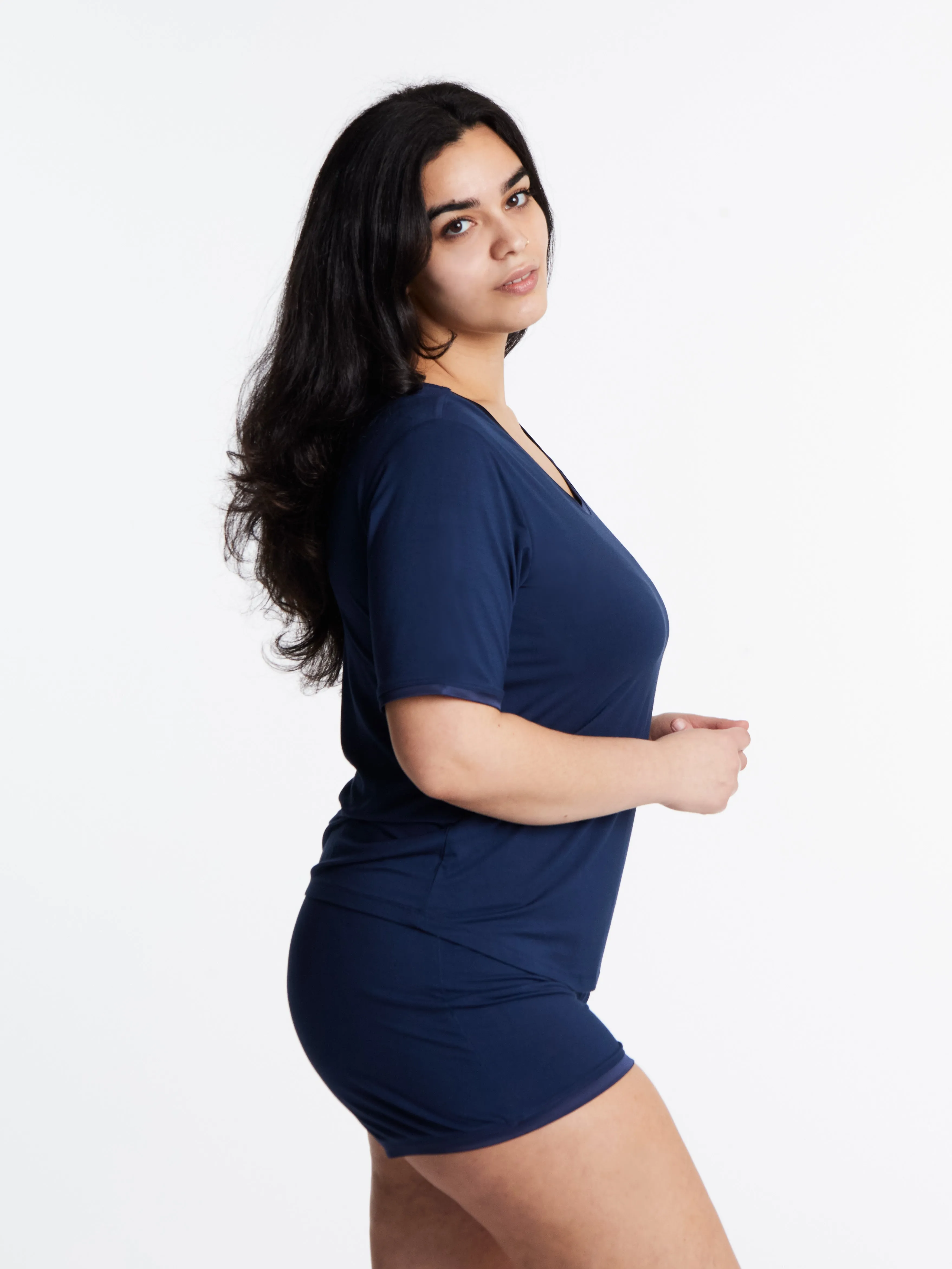 Muffin-free Waistband, 4 inch Shorts, Bamboo
