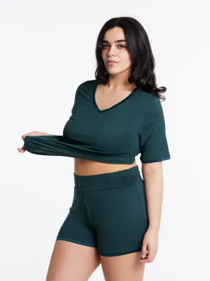 Muffin-free Waistband, 4 inch Shorts, Bamboo