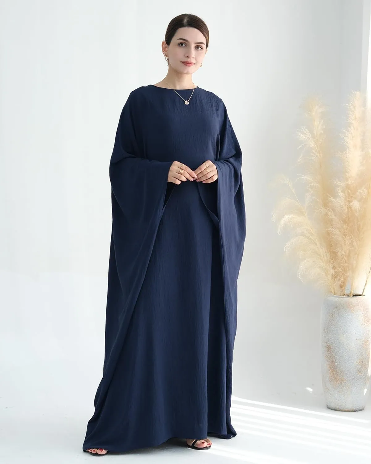 Muslim Prayer Dress Abaya Islamic Ramadan Robe Slightly Elasticity Garment Eid Clothes