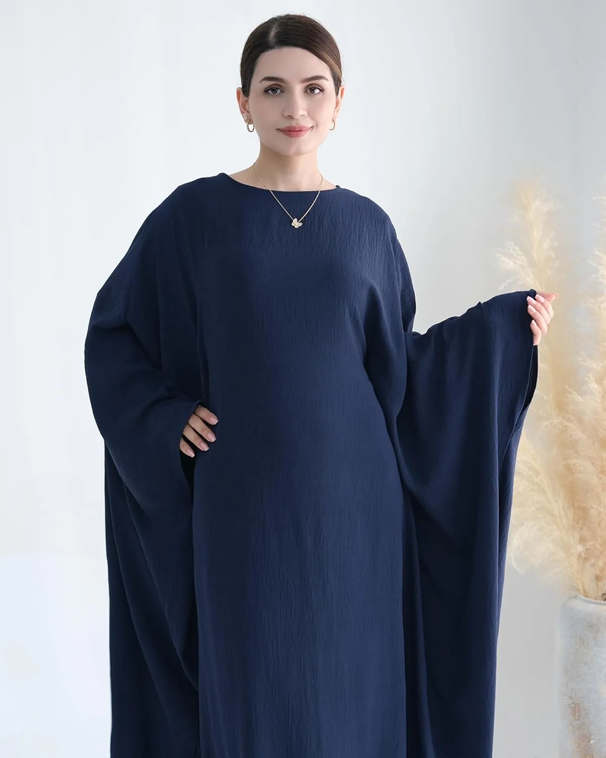 Muslim Prayer Dress Abaya Islamic Ramadan Robe Slightly Elasticity Garment Eid Clothes