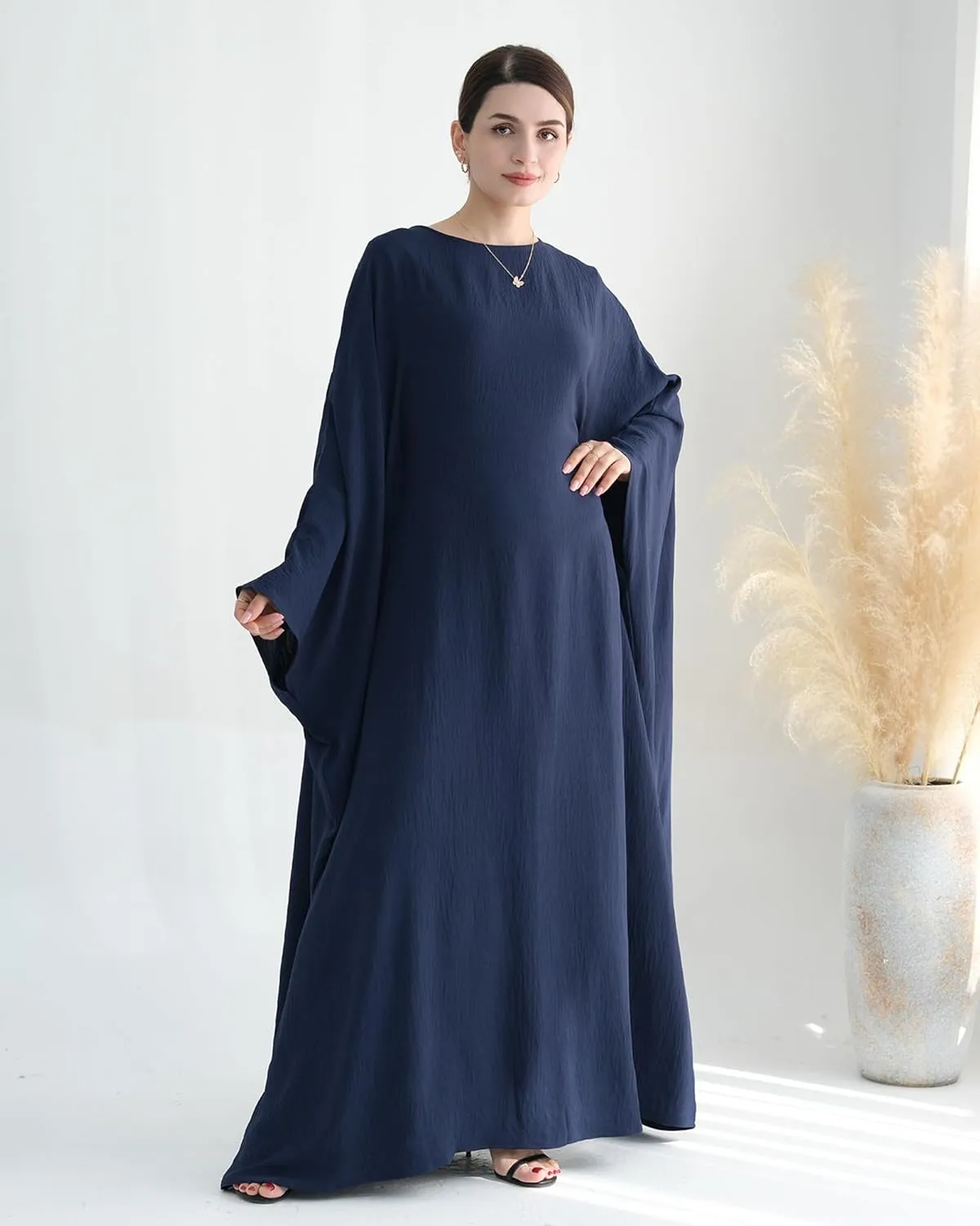 Muslim Prayer Dress Abaya Islamic Ramadan Robe Slightly Elasticity Garment Eid Clothes