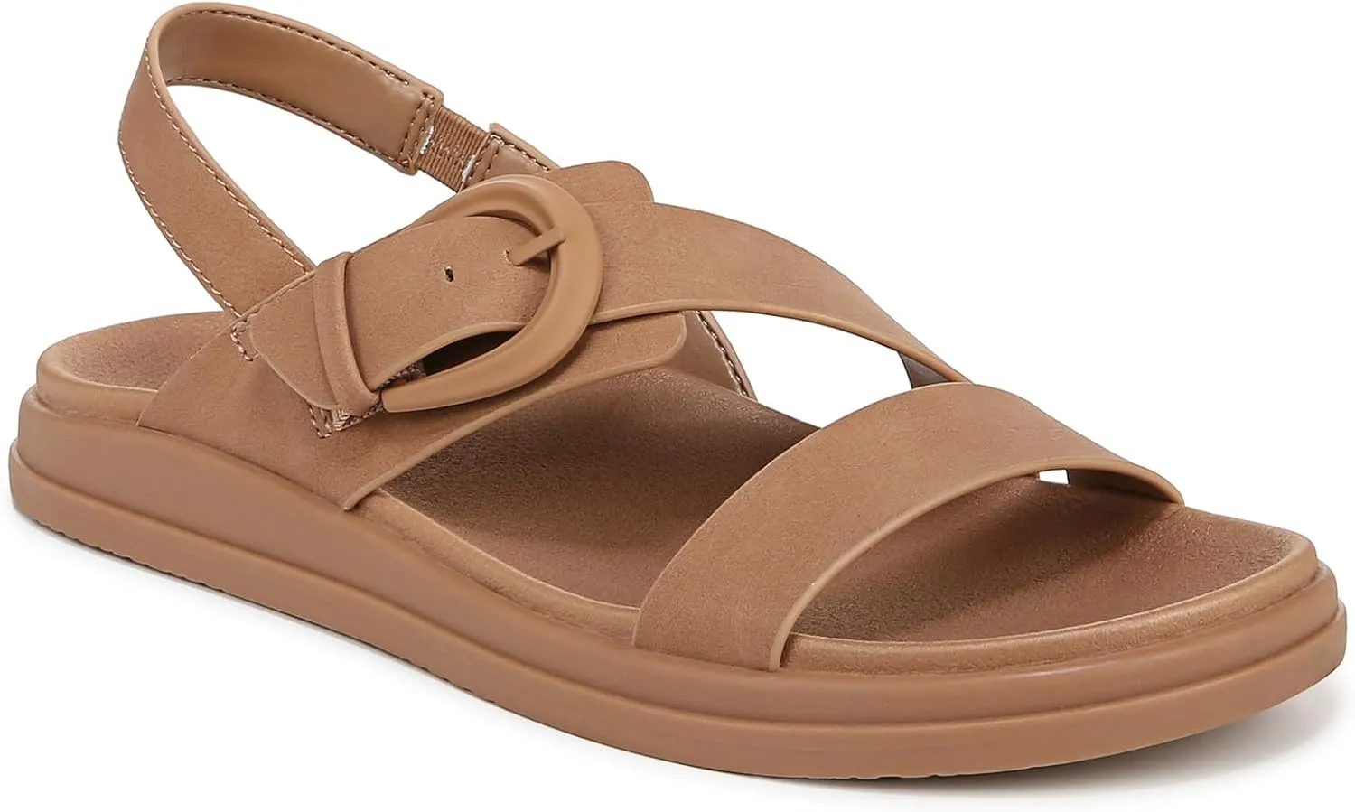 Naturalizer Womens Hope Strappy Slingback Flat Sandal