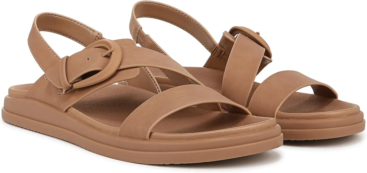 Naturalizer Womens Hope Strappy Slingback Flat Sandal