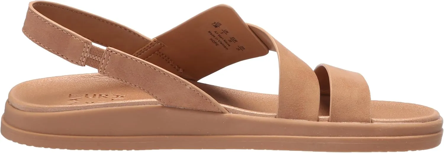 Naturalizer Womens Hope Strappy Slingback Flat Sandal