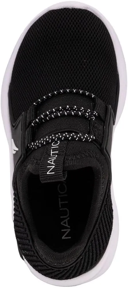Nautica Kids Athletic Slip-On Sneakers - Comfortable Bungee Running Shoes for Boys and Girls - Stylish and Supportive Footwear for Active Kids (Big Kid/Little Kid/Toddler)